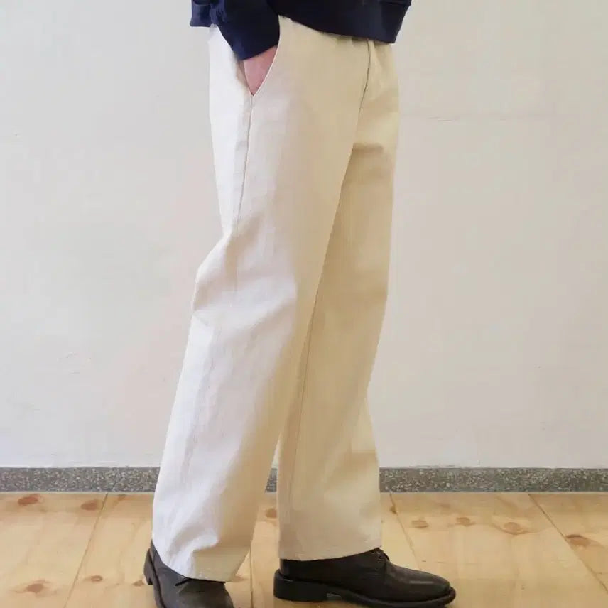 [BUNJANG] Wardrobe standard 워드로브 스탠다드 셀비지데님 오피서팬츠 / Wardrobe standard 워드로브 스탠다드 셀비지데님 오피서팬츠