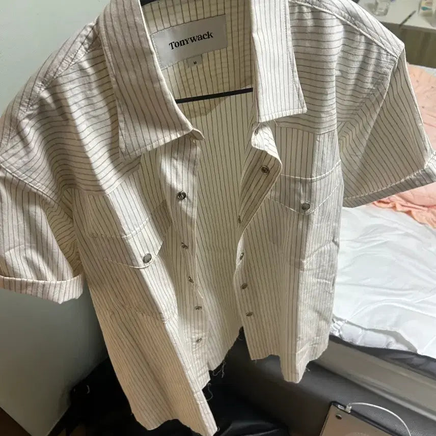[SOLD OUT] 토니웩 로우컷 스트라이프 셔츠 m