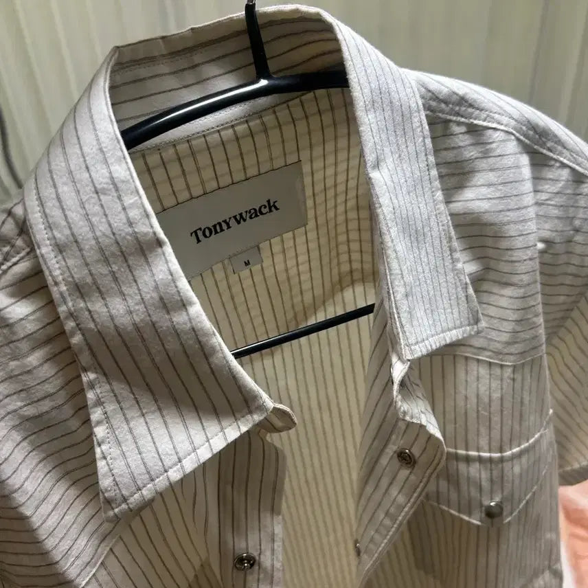 [SOLD OUT] 토니웩 로우컷 스트라이프 셔츠 m
