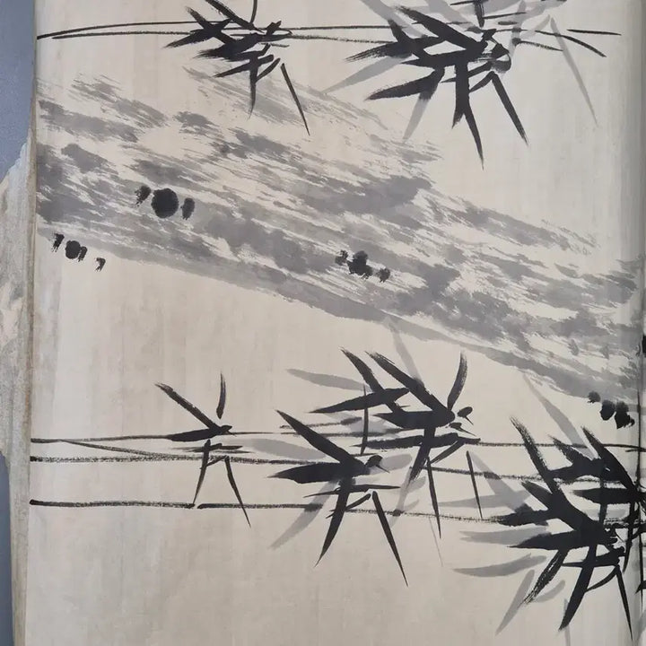[BUNJANG] Pangyo Jeong Seop Bamboo Painting Antique Artwork / 판교 정섭 필 묵죽도 대나무 그림 고화 골동품 미술품 수집품