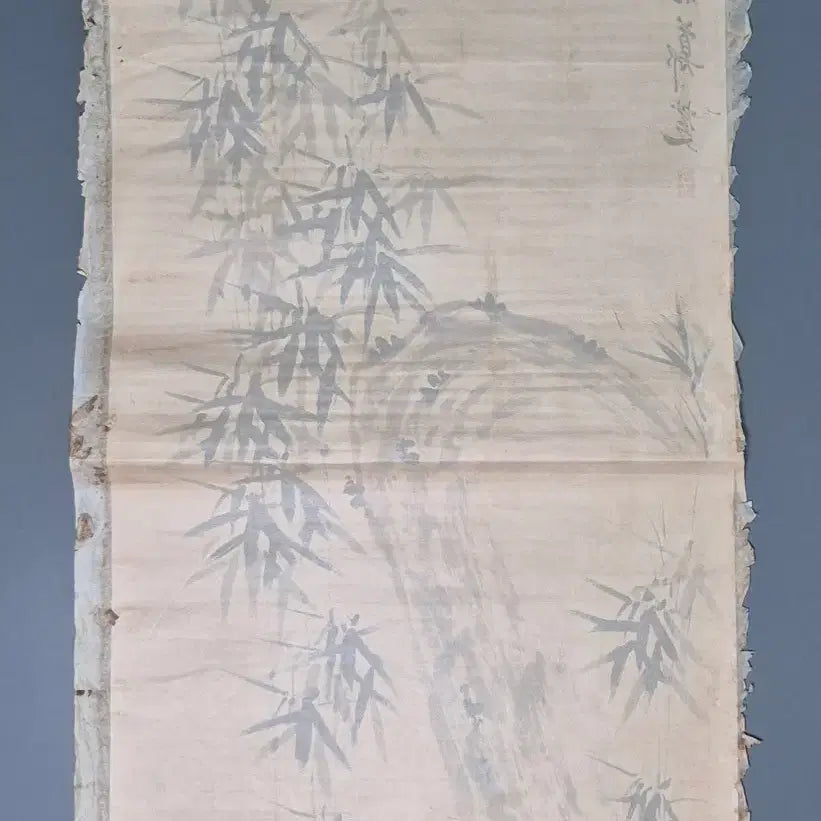 [BUNJANG] Pangyo Jeong Seop Bamboo Painting Antique Artwork / 판교 정섭 필 묵죽도 대나무 그림 고화 골동품 미술품 수집품