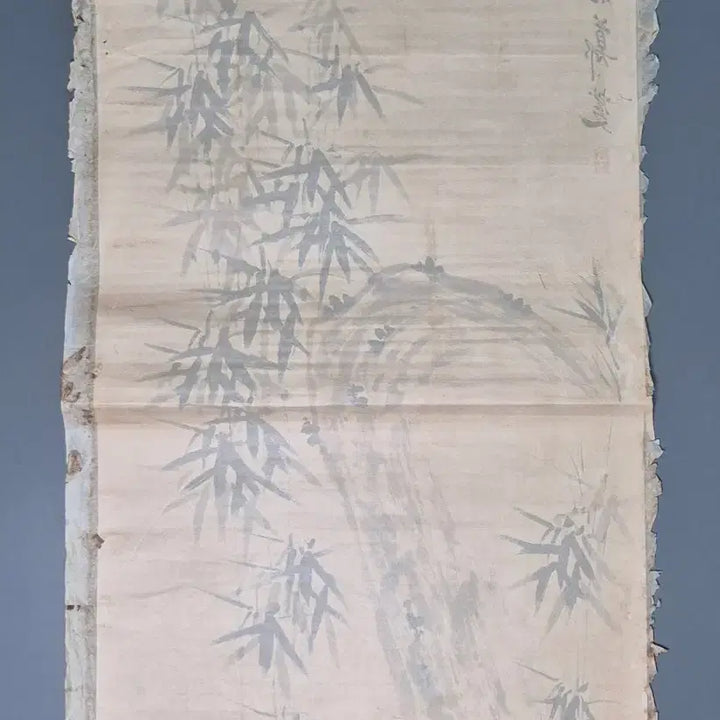 [BUNJANG] Pangyo Jeong Seop Bamboo Painting Antique Artwork / 판교 정섭 필 묵죽도 대나무 그림 고화 골동품 미술품 수집품