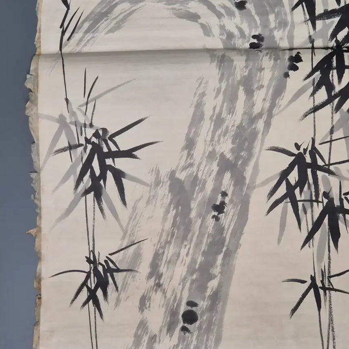 [BUNJANG] Pangyo Jeong Seop Bamboo Painting Antique Artwork / 판교 정섭 필 묵죽도 대나무 그림 고화 골동품 미술품 수집품