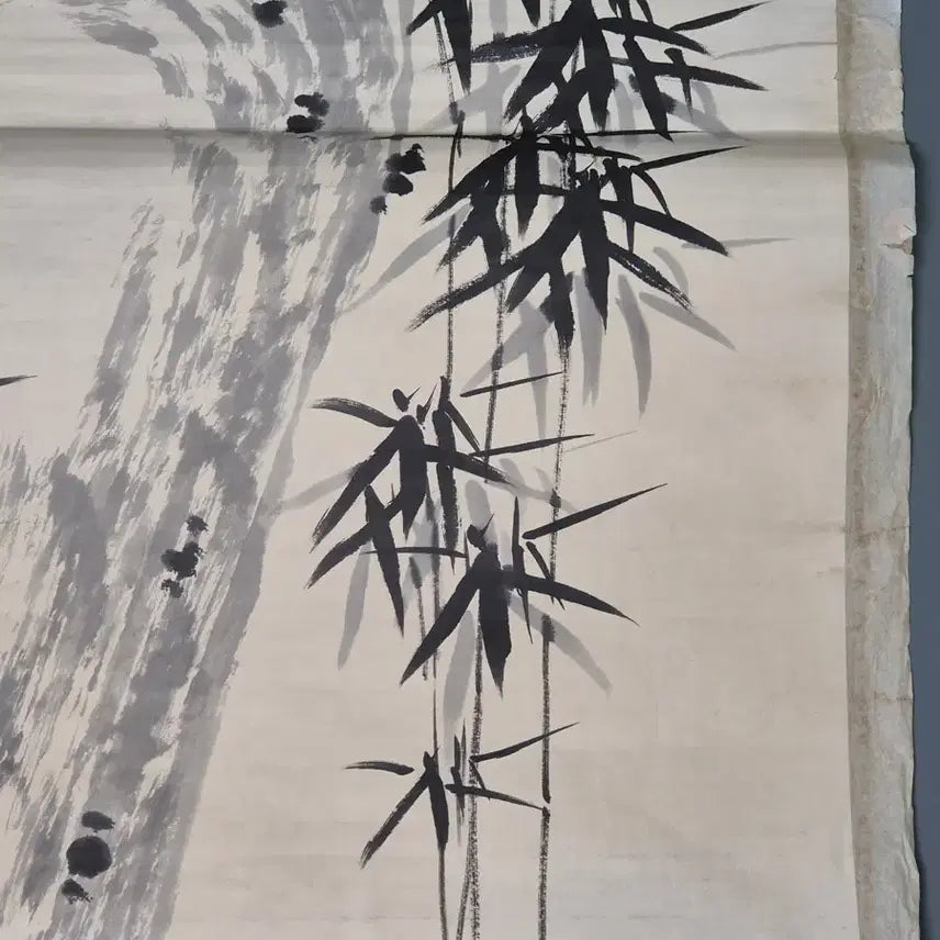 [BUNJANG] Pangyo Jeong Seop Bamboo Painting Antique Artwork / 판교 정섭 필 묵죽도 대나무 그림 고화 골동품 미술품 수집품
