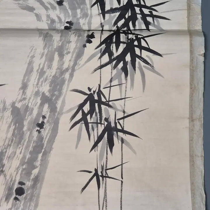 [BUNJANG] Pangyo Jeong Seop Bamboo Painting Antique Artwork / 판교 정섭 필 묵죽도 대나무 그림 고화 골동품 미술품 수집품
