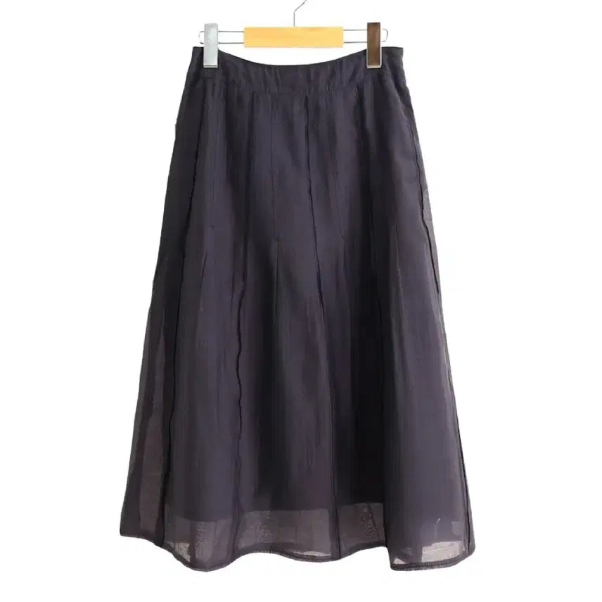 [BUNJANG] Tencel Blend Long Skirt Navy / 텐셀 롱스커트 24인치/네이비