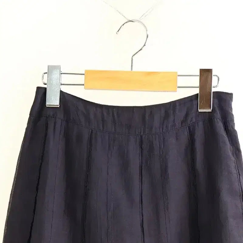 [BUNJANG] Tencel Blend Long Skirt Navy / 텐셀 롱스커트 24인치/네이비
