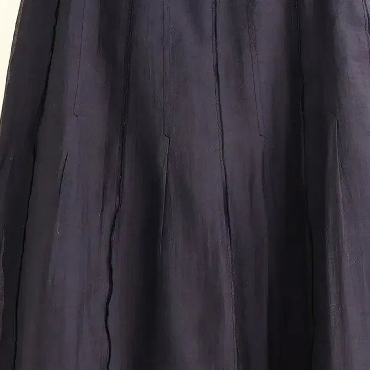 [BUNJANG] Tencel Blend Long Skirt Navy / 텐셀 롱스커트 24인치/네이비