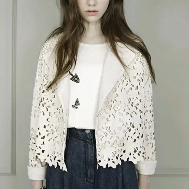 [BUNJANG] Giccut Giepur Lace Jacket / 지컷 기푸르 레이스 자켓