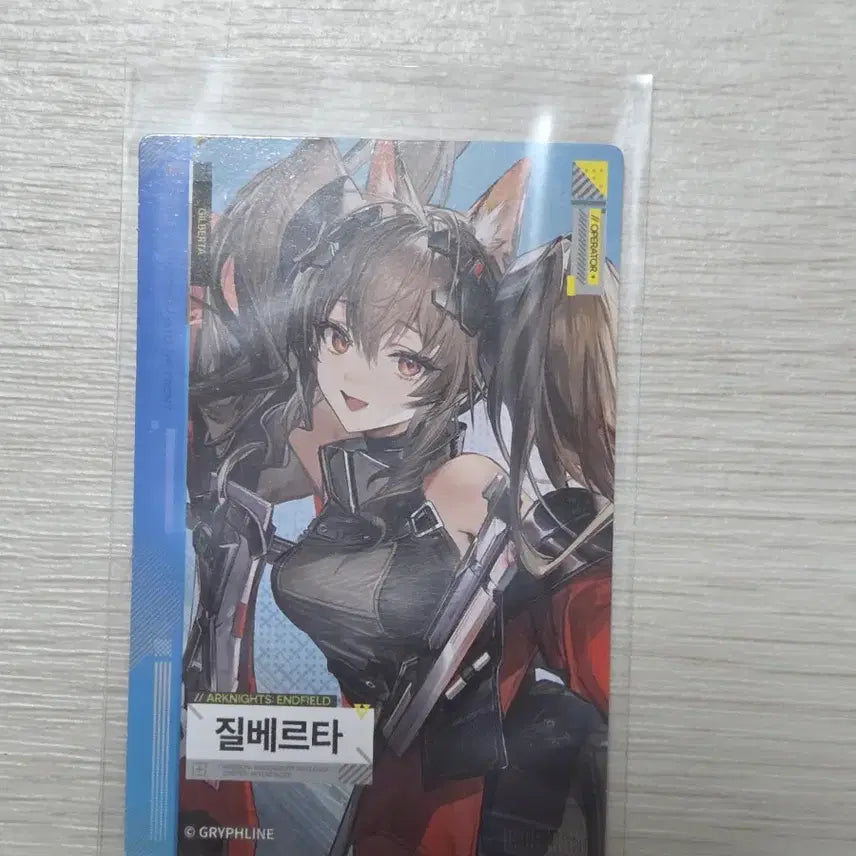 [SOLD OUT] gs25 콜라보 엔드필드 질베르타 포토카드 + 판 카드