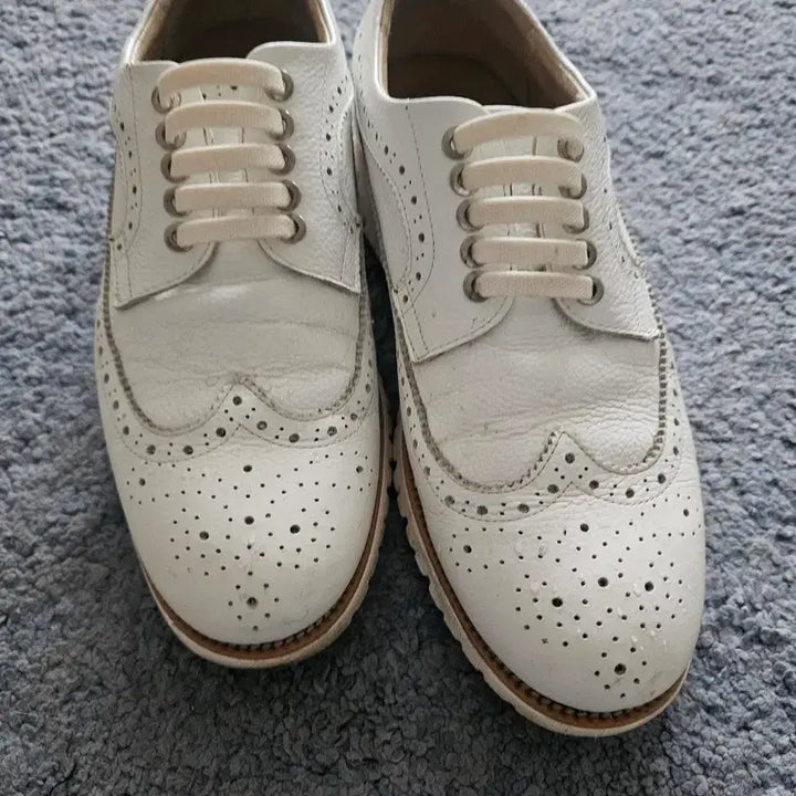 [BUNJANG] Tandy Leather Wingtip Sneakers - Size 260 / 탠디 스니커즈260