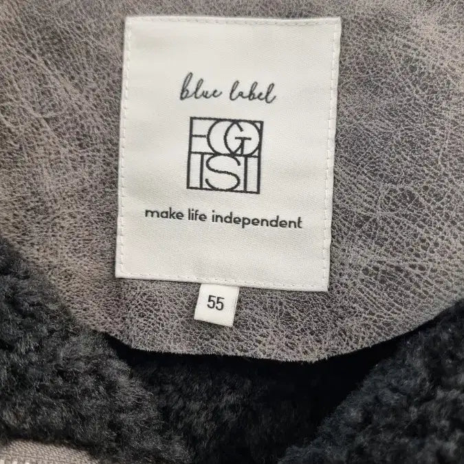 [SOLD OUT] 에고이스트 블루라벨 크롭 무스탕 퍼 자켓 M(55)