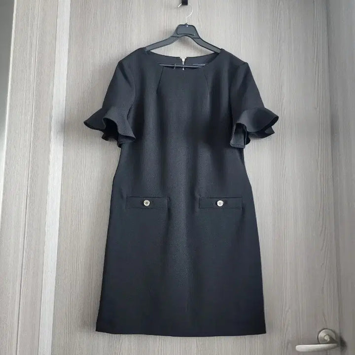 [BUNJANG] Tommy Hilfiger Gold Button Flare Sleeve Dress / 타미힐피거 금장버튼 플레어 소매 원피스