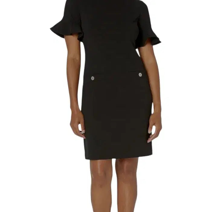 [BUNJANG] Tommy Hilfiger Gold Button Flare Sleeve Dress / 타미힐피거 금장버튼 플레어 소매 원피스