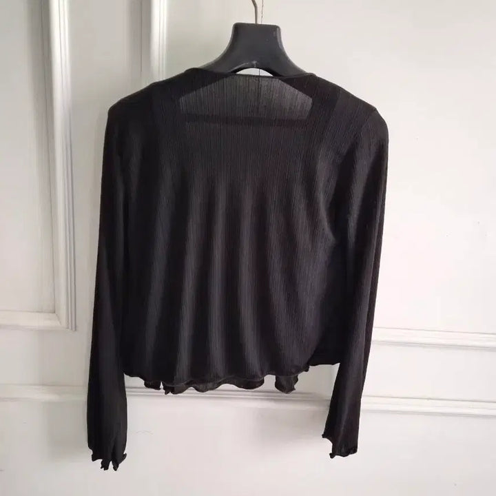 [BUNJANG] Black See-through Cardigan / 블랙 시스루 가디건