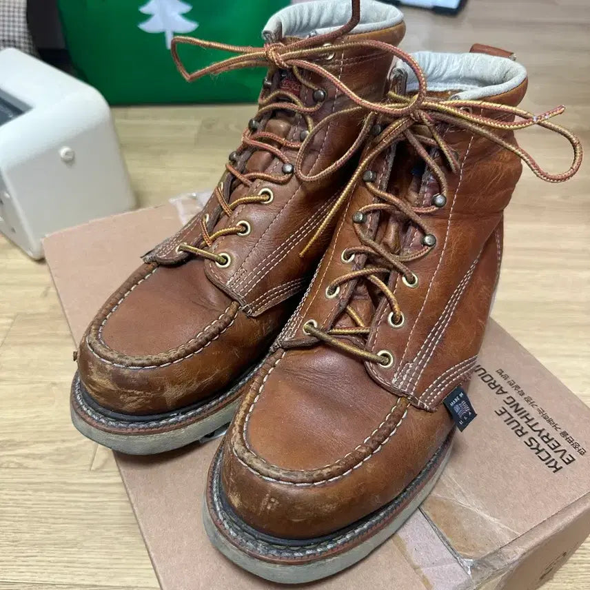 [BUNJANG] Thorogood 6-inch Moc Toe Work Boots Tobacco / 쏘로굿 6인치 목토 워커 토바코 270팝니다