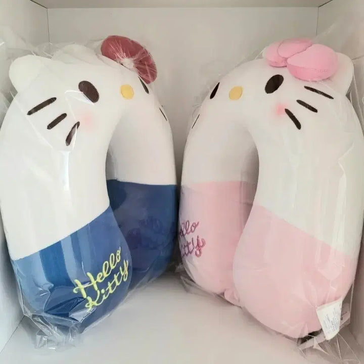 [BUNJANG] Hello Kitty Neck Pillow Travel Pillow / 헬로키티 기내용 목쿠션 넥필로우 여행용 비행기 휴대용 목베개