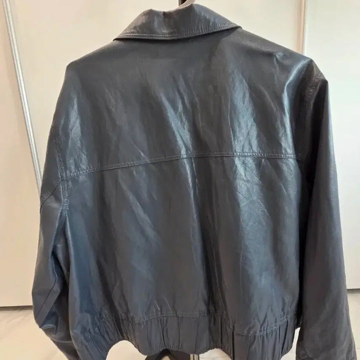 [BUNJANG] Giverny Faux Leather Jacket / 지베르니 페이크 레더 자켓 버건디&amp;그레이 2종