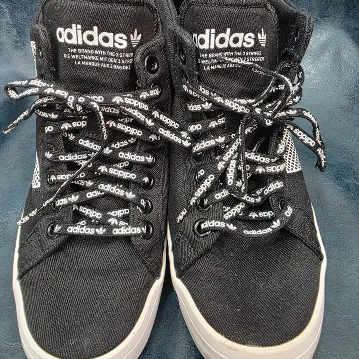 [BUNJANG] Adidas Black Height-Increasing Sneakers 265mm / 아디다스 블랙 키높이 스니커즈 신발 265mm