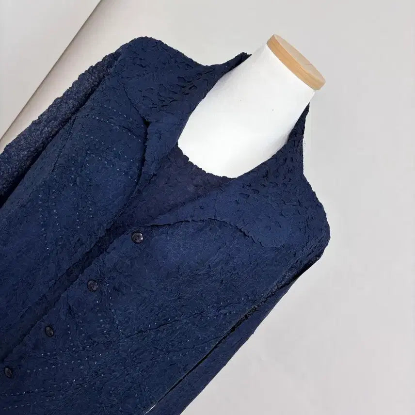 [SOLD OUT] *새상품* 고급 플리츠 한지주름 나시 가디건 세트 어버이날 선물 추