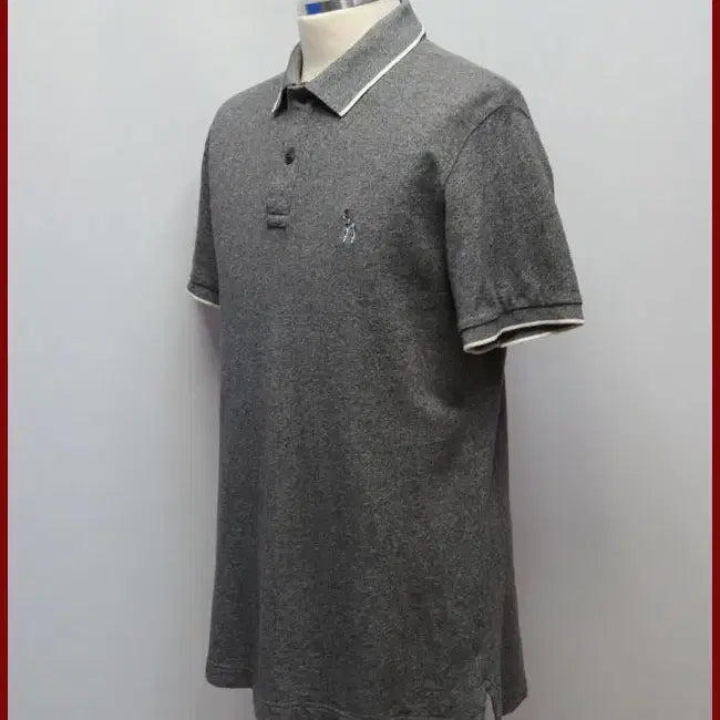 [BUNJANG] Hazzys Grey Short Sleeve Polo T-Shirt Size 100 / 헤지스/회색 반팔티셔츠/100사이즈/따봉구제(D-5)