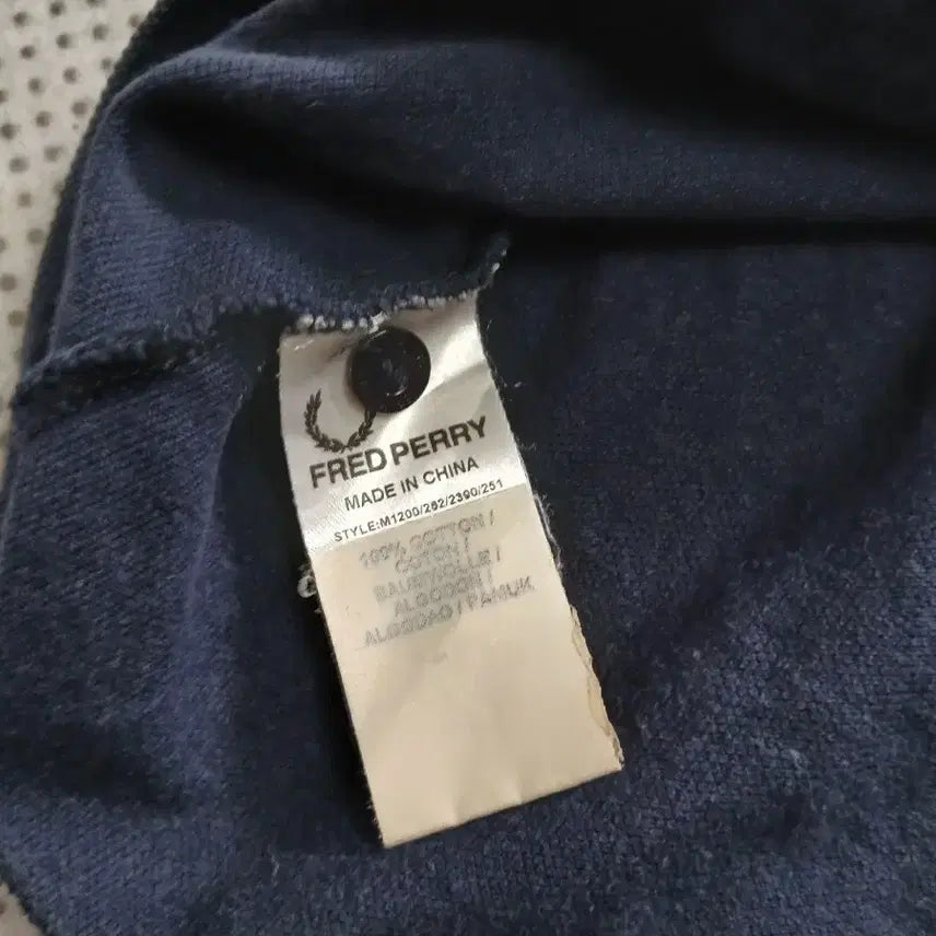 [BUNJANG] Fred Perry Navy Polo Shirt / 프레드페리 네이비 카라 반팔티