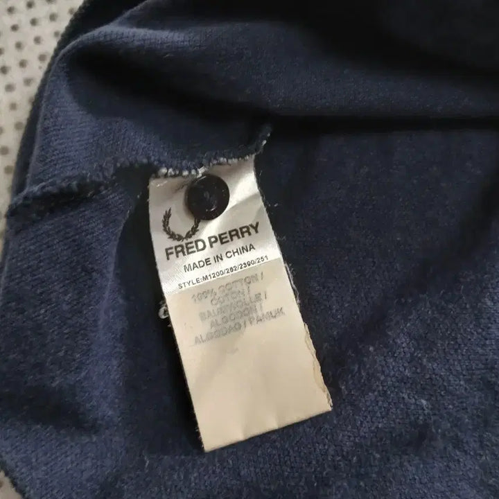[BUNJANG] Fred Perry Navy Polo Shirt / 프레드페리 네이비 카라 반팔티