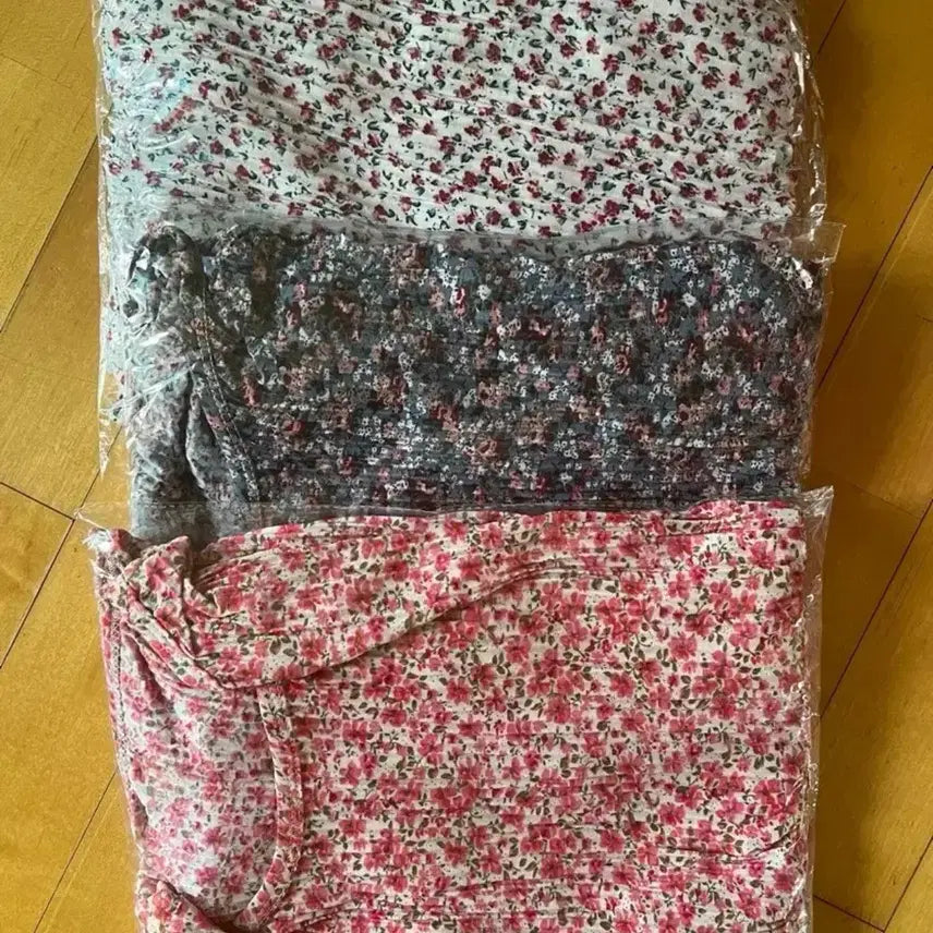 [BUNJANG] Wrinkle Short Sleeve Pajama Set / 새상품 ) 주름 반팔 잠옷 세트-냉장고 실내복 44~77 사이즈