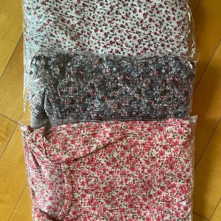 [BUNJANG] Wrinkle Short Sleeve Pajama Set / 새상품 ) 주름 반팔 잠옷 세트-냉장고 실내복 44~77 사이즈