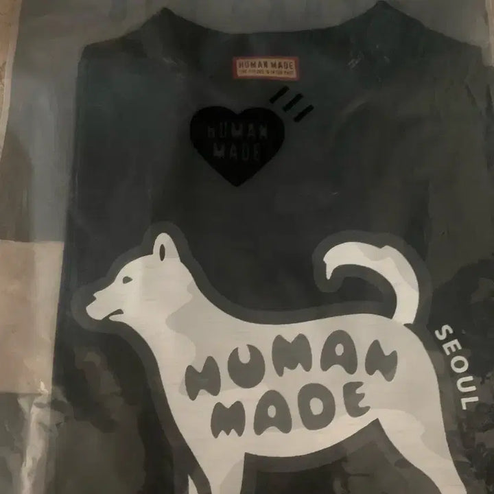 [BUNJANG] Human Made Dog Print T-shirt / 휴먼메이드 강아지 프린팅 반팔티 화이트/블랙 미개봉 새상품