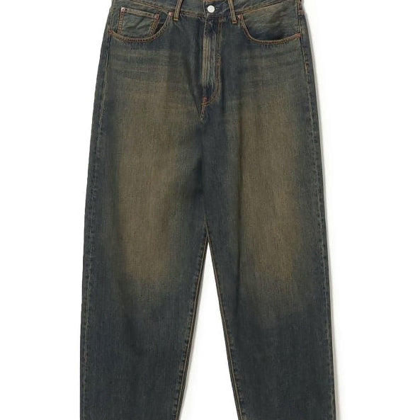 [BUNJANG] Beams Wide Denim Dust Indigo Green Washing XL / Beams 빔즈 와이드 데님 더스트 인디고 녹워싱 XL