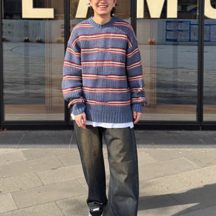 [BUNJANG] Beams Wide Denim Dust Indigo Green Washing XL / Beams 빔즈 와이드 데님 더스트 인디고 녹워싱 XL