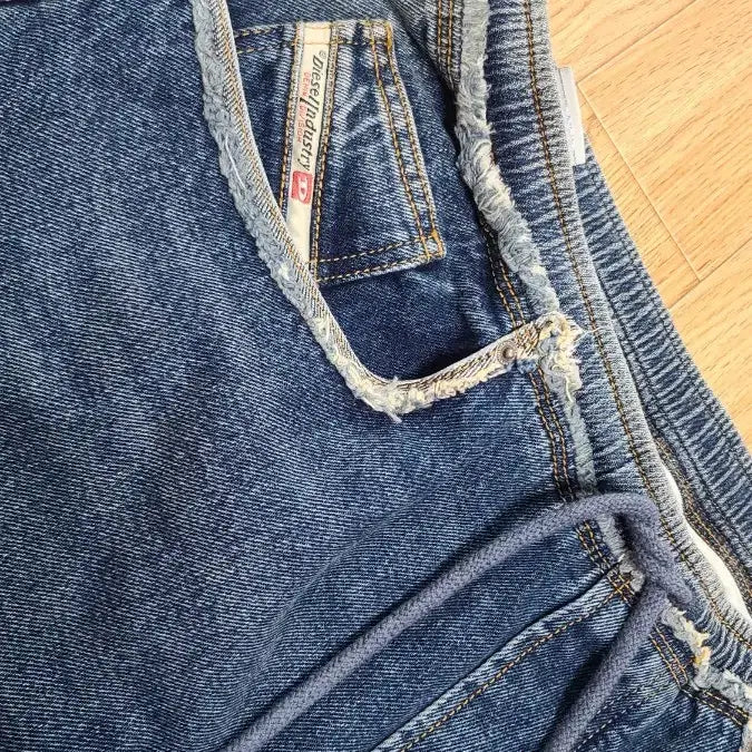 [BUNJANG] Diesel Regular Banding Wide Jeans / 정품 디젤 레귤러 밴딩 와이드진 청바지 35~37