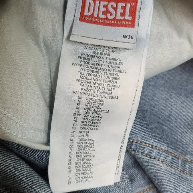 [BUNJANG] Diesel Regular Banding Wide Jeans / 정품 디젤 레귤러 밴딩 와이드진 청바지 35~37