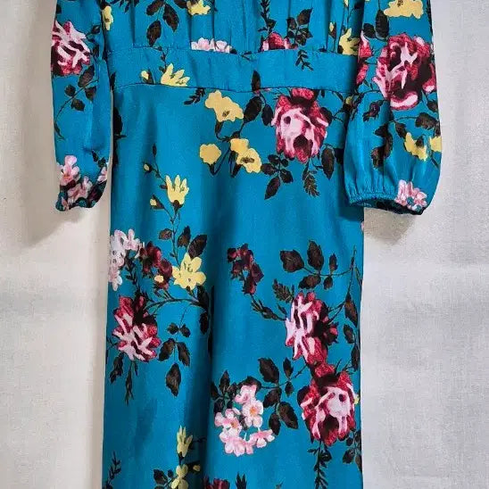 [BUNJANG] Zara Flower Long Dress Blue / 자라 플라워 롱 원피스 블루