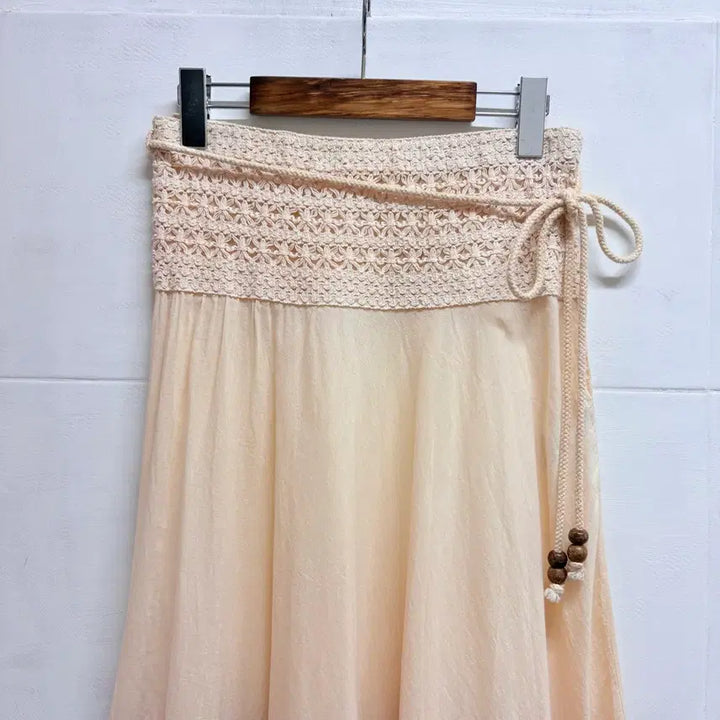[SOLD OUT] OTTO 그라데이션 히피 에스닉 네트 롱 스커트 L JPN