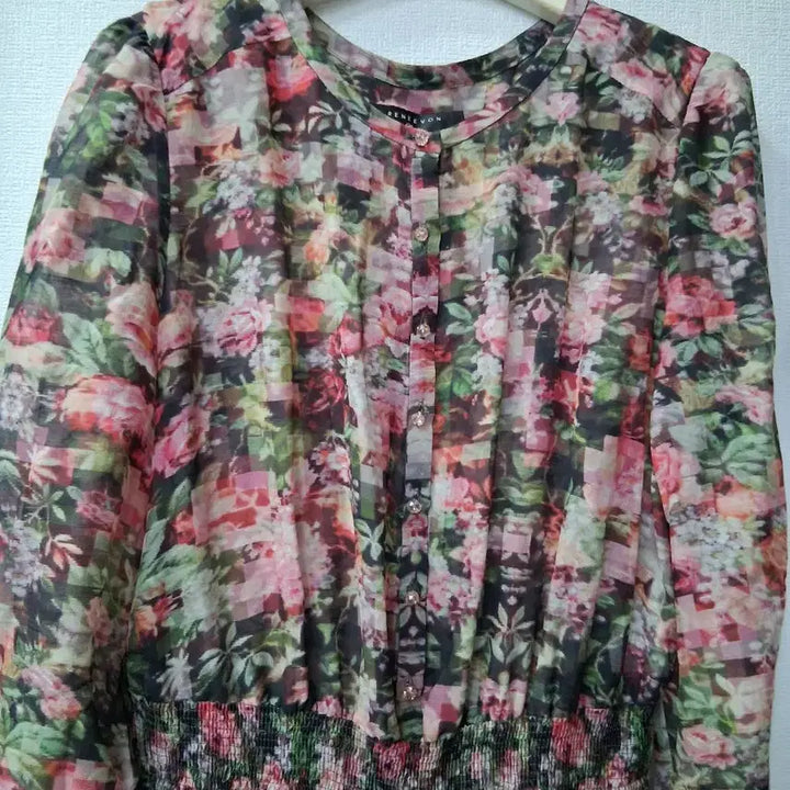 [SOLD OUT] 레니본 플라워 쉬폰 롱 원피스 55