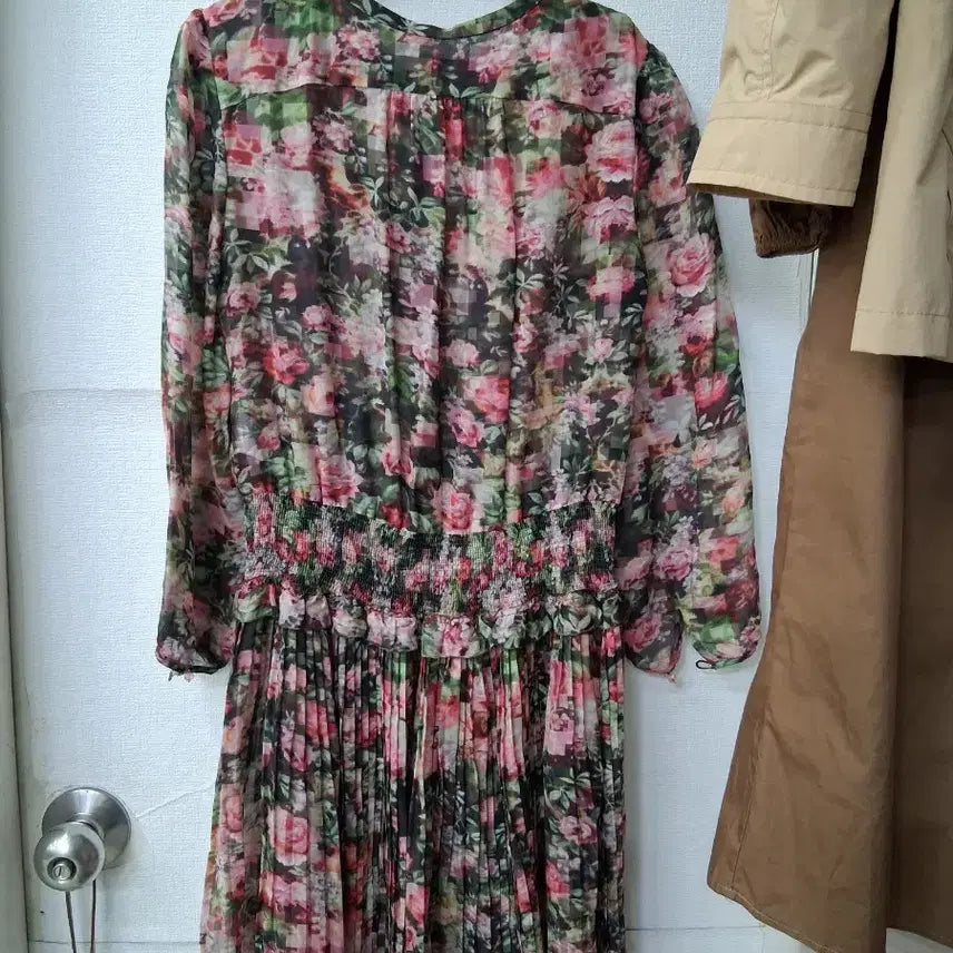 [SOLD OUT] 레니본 플라워 쉬폰 롱 원피스 55