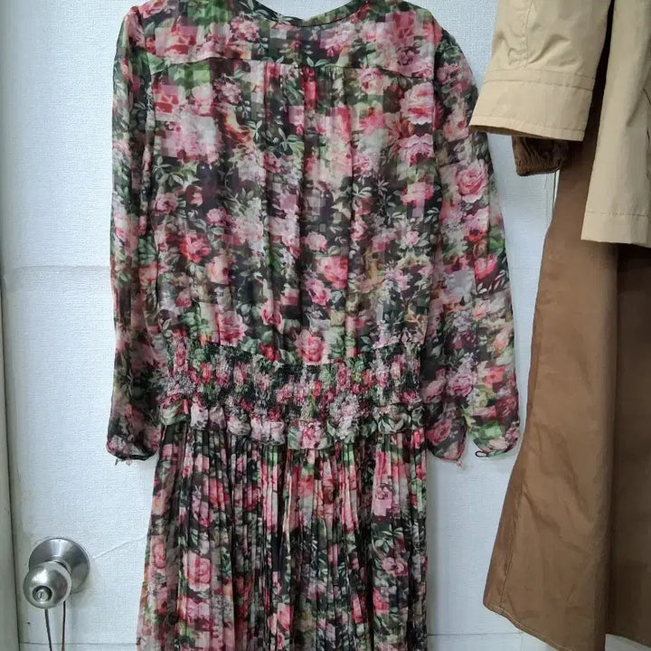 [SOLD OUT] 레니본 플라워 쉬폰 롱 원피스 55