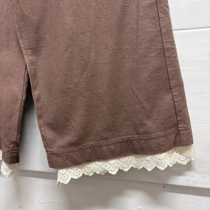 [SOLD OUT] SM2 린넨 코튼 버뮤다 모리걸 레이스 팬츠  JPN