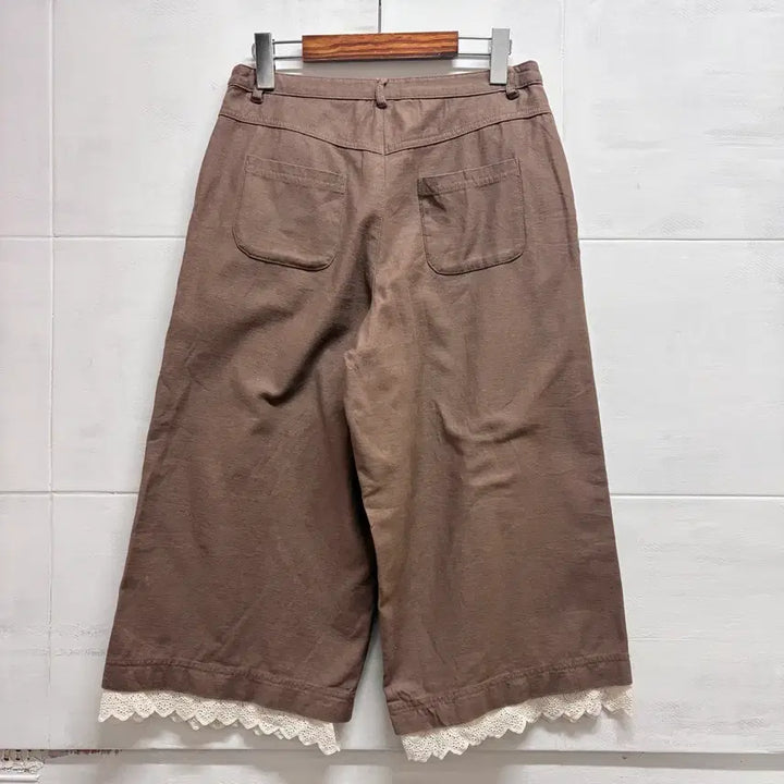 [SOLD OUT] SM2 린넨 코튼 버뮤다 모리걸 레이스 팬츠  JPN