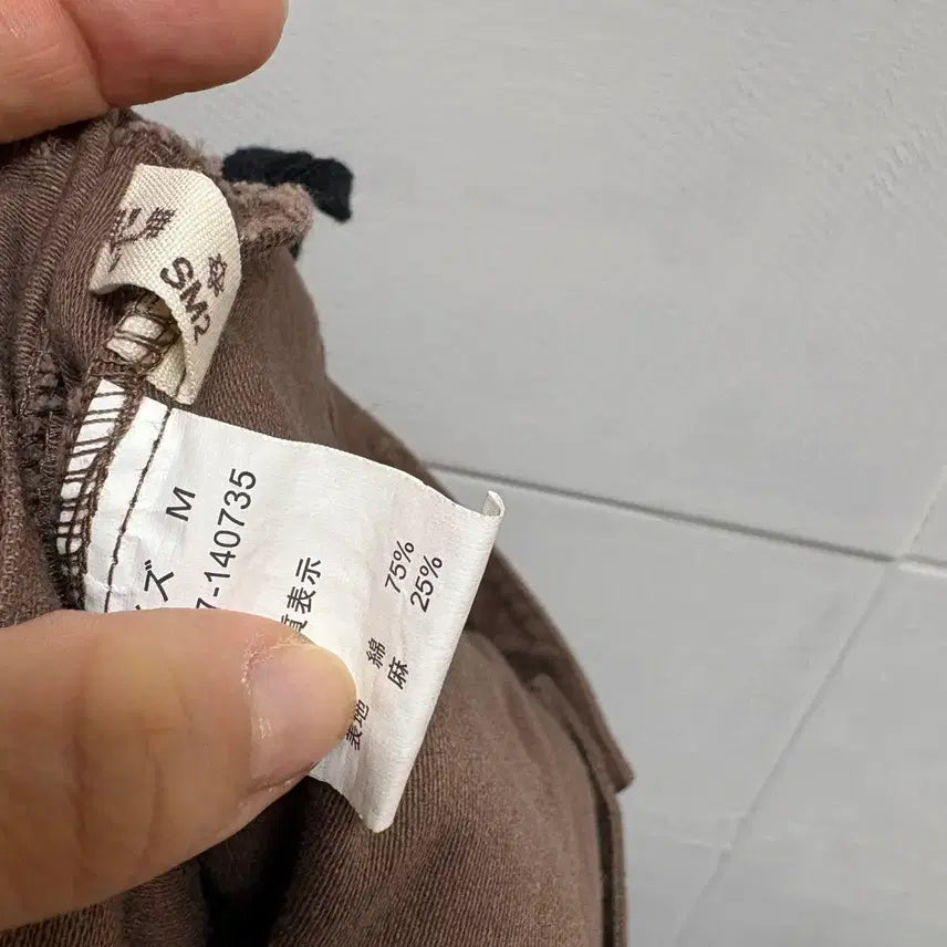 [SOLD OUT] SM2 린넨 코튼 버뮤다 모리걸 레이스 팬츠  JPN