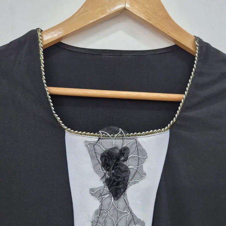 [SOLD OUT] 일본빈티지 블랙 레이스 장식 긴팔 블라우스