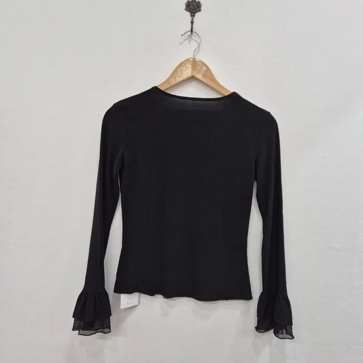 [SOLD OUT] 일본빈티지 블랙 레이스 장식 긴팔 블라우스