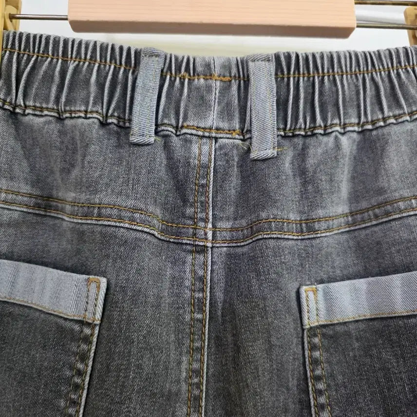 [BUNJANG] Spring Summer Elastic Wide Leg Trousers / 봄  여름   디자인이 예쁜 밴딩 스판  와이드 베기통바지 새상품 88까