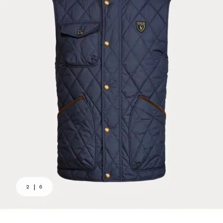 [SOLD OUT] 폴로 발수퀼드 베스트 네이비M 사이즈