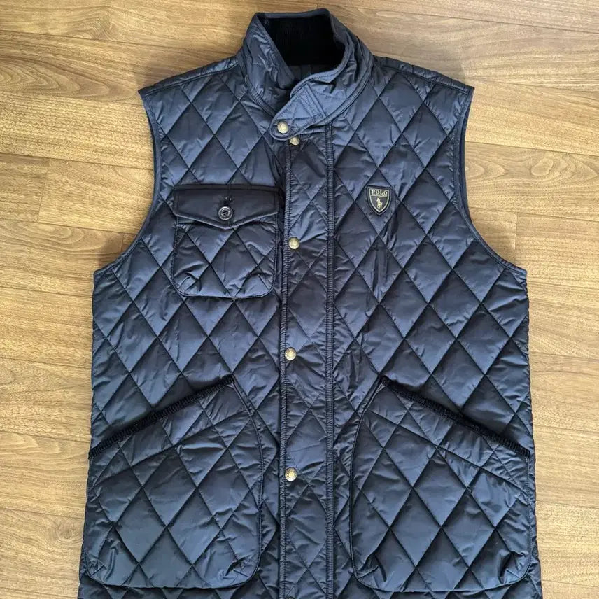 [BUNJANG] Polo Quilted Vest Black M Size / 폴로 발수 퀼트베스트 블랙M사이즈