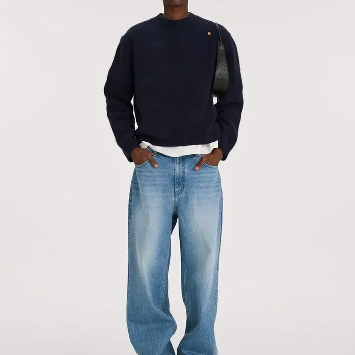 [BUNJANG] RECTO Low Rise Denim Mid Blue S / 렉토 로우라이즈 데님 미드블루 S