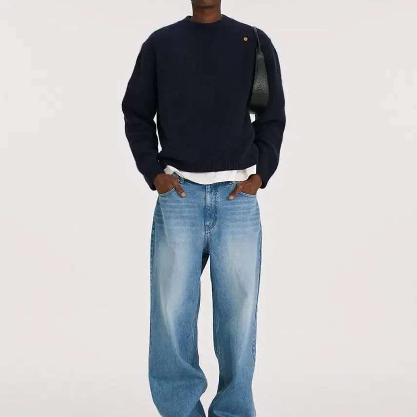 [BUNJANG] RECTO Low Rise Denim Mid Blue S / 렉토 로우라이즈 데님 미드블루 S