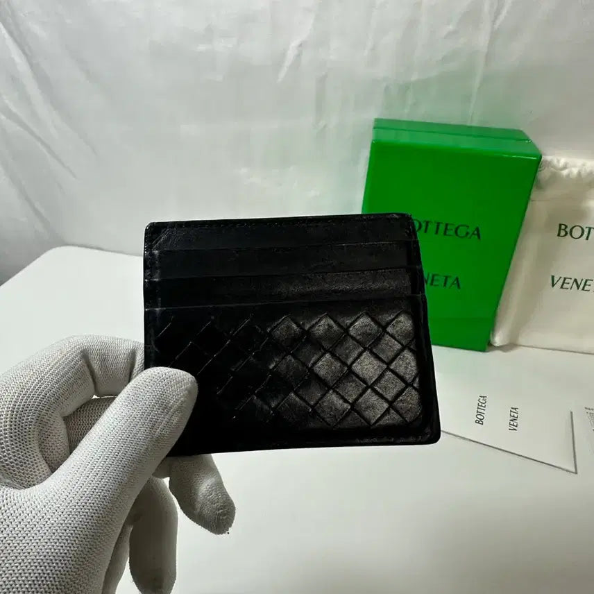 [BUNJANG] Bottega Veneta Intrecciato Card Wallet Black / 보테가베네타 인트레아치토 카드지갑 블랙 (OS)